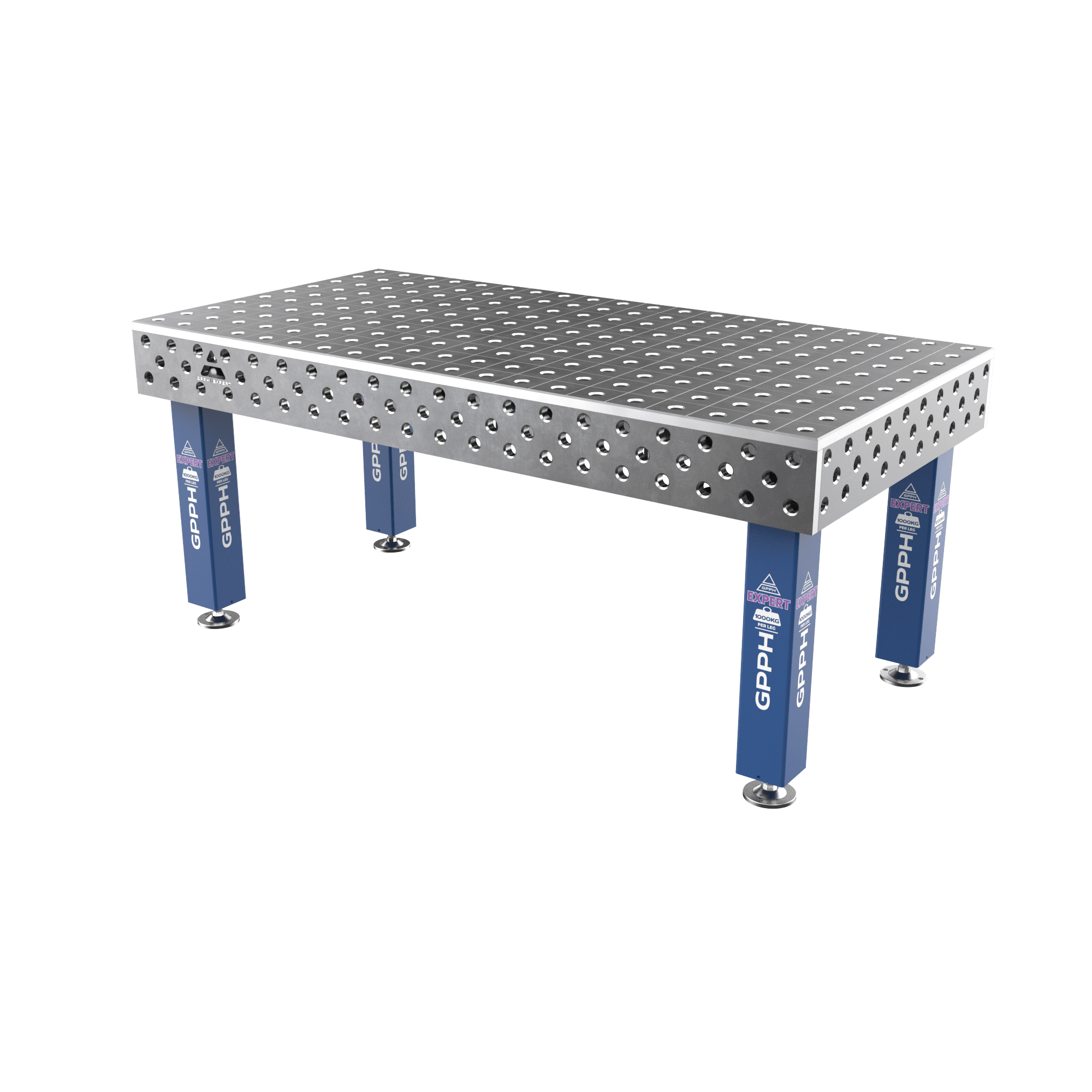 Зварювальний стіл EXPERT на опорах 2000x1000 mm fi28 mm Сітка 100x100 mm
