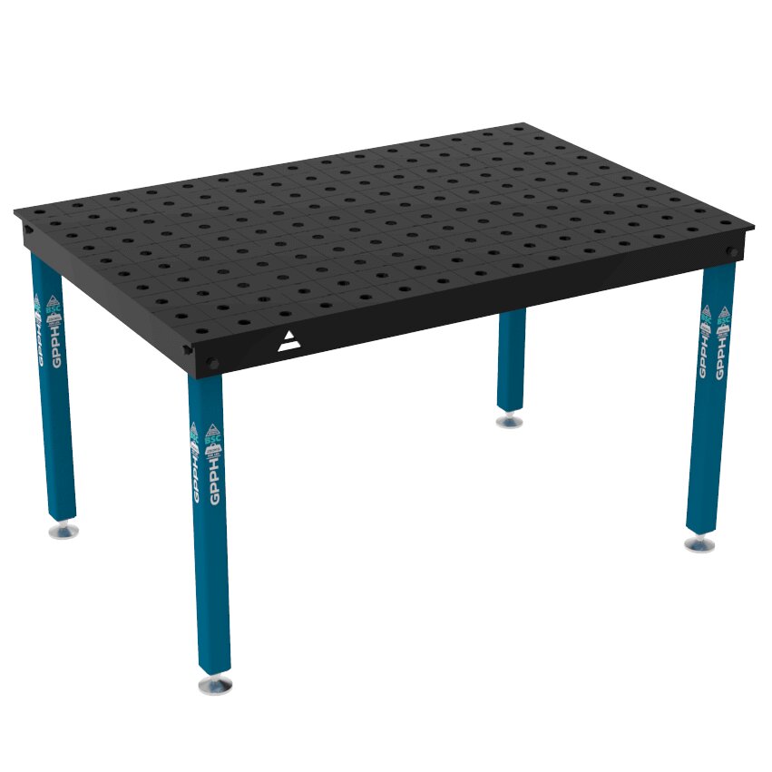 Зварювальний стіл BASIC на опорах 1500x1000 mm fi28 mm Сітка 100x100 mm