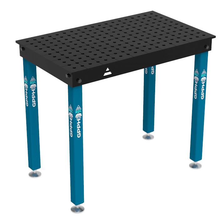 Зварювальний стіл BASIC на опорах 1000x600 mm fi16 mm Сітка 50x50 mm