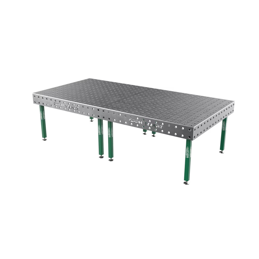 Зварювальний стіл GPPH SMART 12 mm на опорах 3000x1480 mm fi28 mm Сітка 100x100 mm