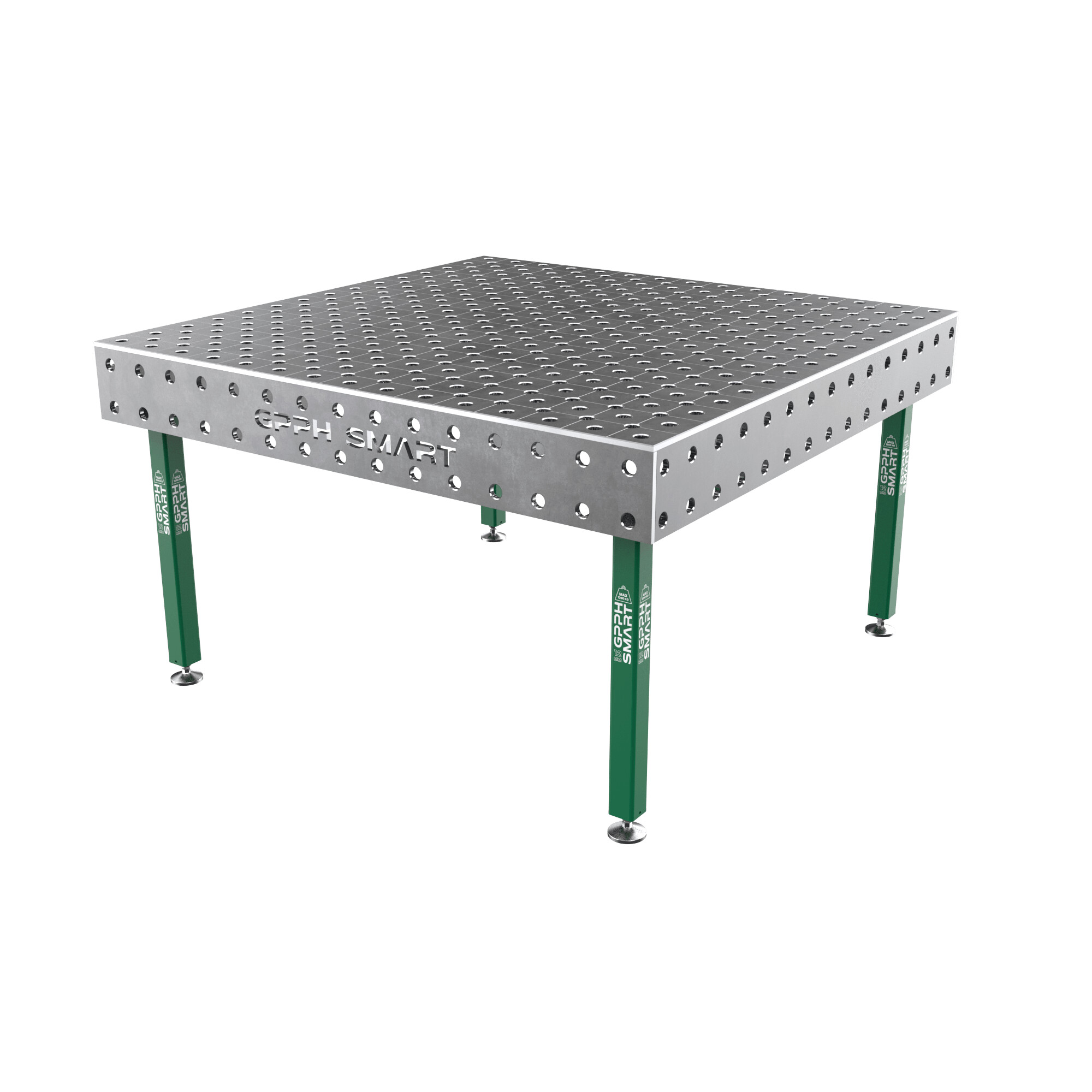 Зварювальний стіл GPPH SMART 12 mm на опорах 1500x1480 mm fi28 mm Сітка Діагональна