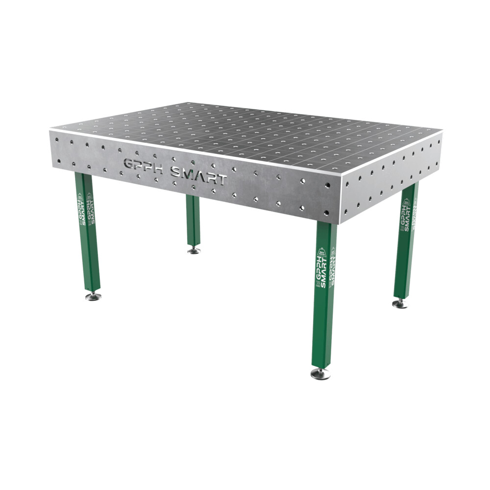 Зварювальний стіл GPPH SMART 12 mm на колесах 1500x1480 mm fi28 mm Сітка 100x100 mm