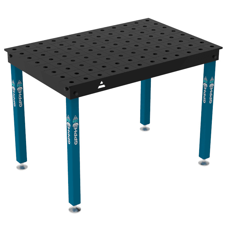 Зварювальний стіл BASIC на опорах 1200x800 mm fi28 mm Сітка 100x100 mm