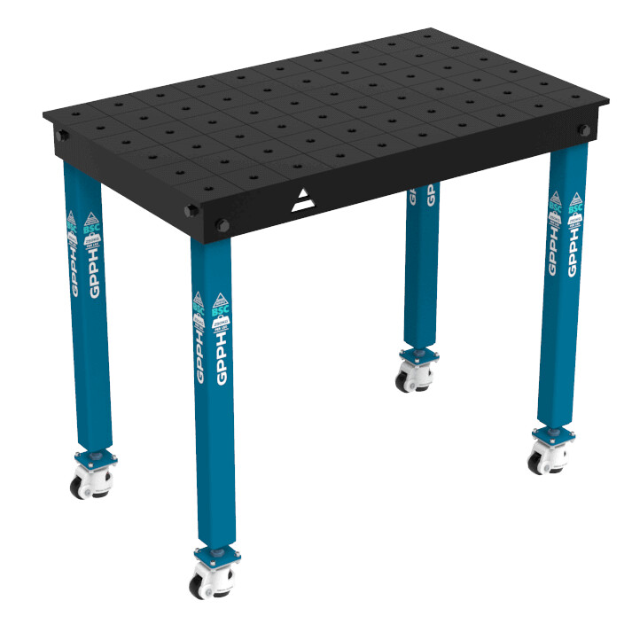 Зварювальний стіл BASIC на колесах 1000x600 mm fi16 mm Сітка 100x100 mm