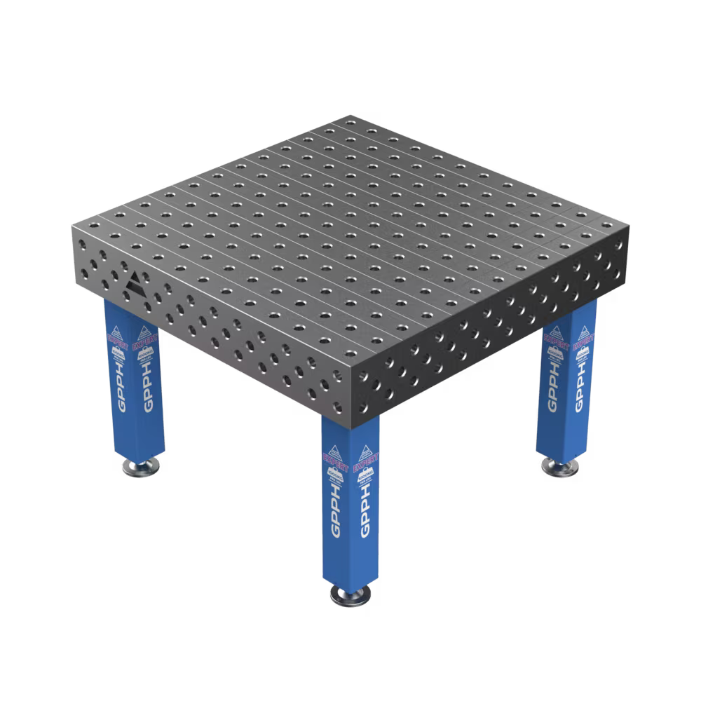 Зварювальний стіл EXPERT на опорах 1200x1200 mm fi28 mm Сітка 100x100 mm