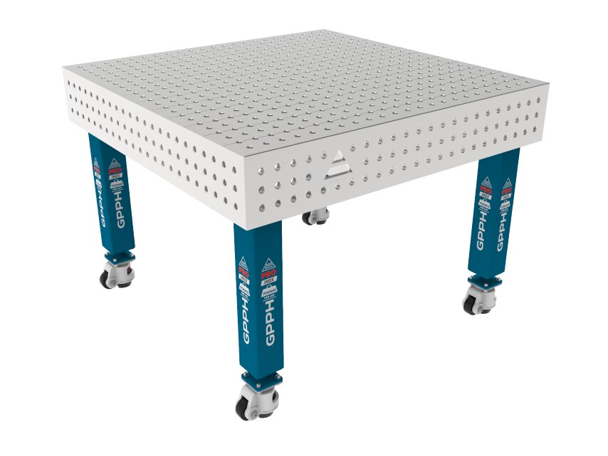 Зварювальний стіл PRO INOX на колесах 1200x1200 mm fi16 mm Сітка 50x50 mm