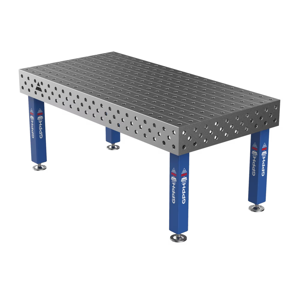 Зварювальний стіл PRO на опорах 2000x1000 mm fi28 mm Сітка 100x100 mm
