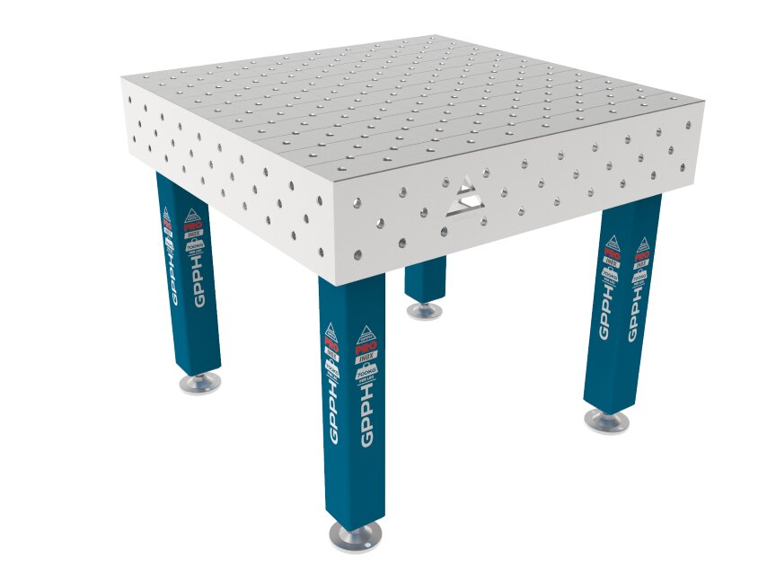 Зварювальний стіл PRO INOX на опорах 1000x1000 mm fi16 mm Сітка Діагональна