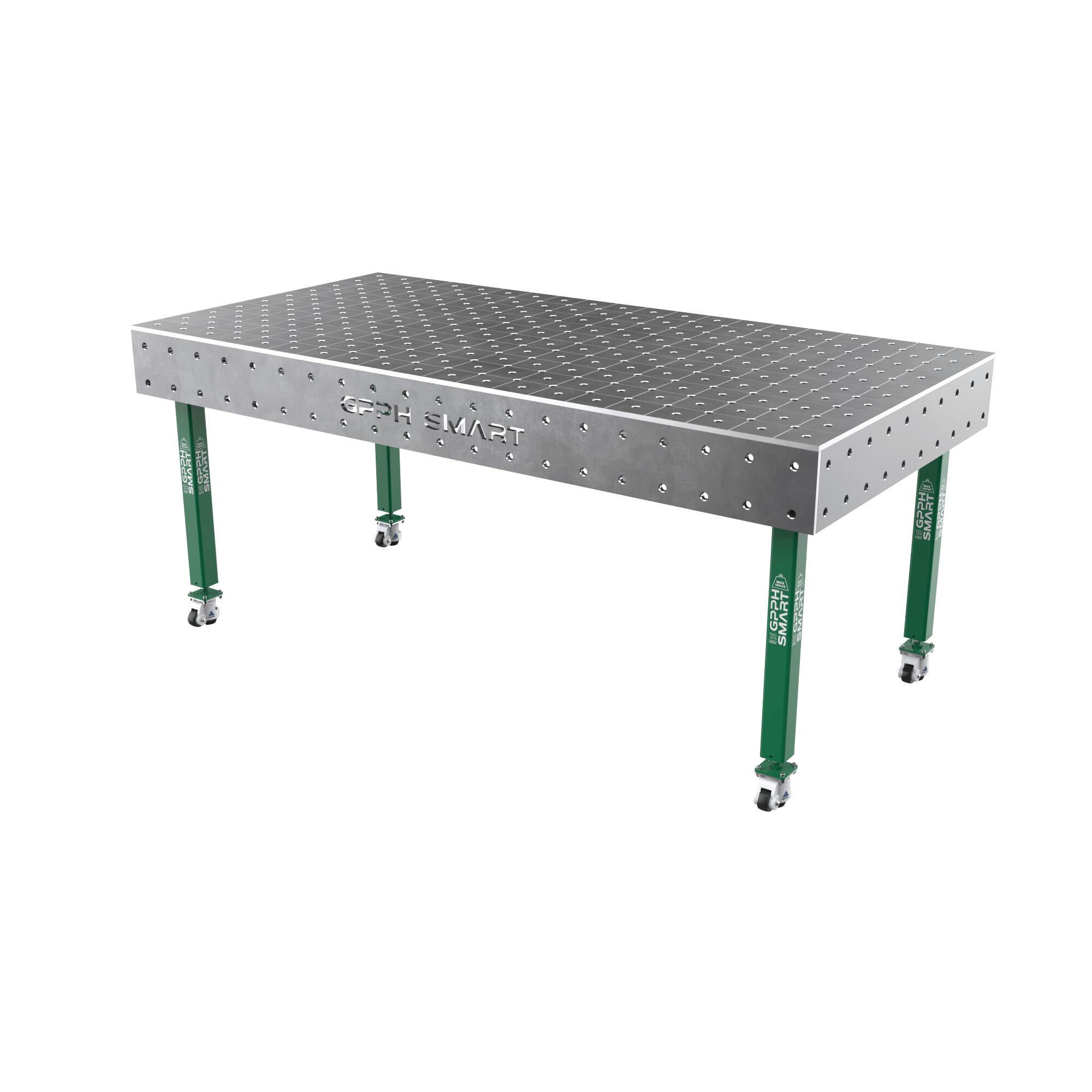 Зварювальний стіл GPPH SMART 12 mm на колесах 2000x1000 mm fi16 mm Сітка Діагональна