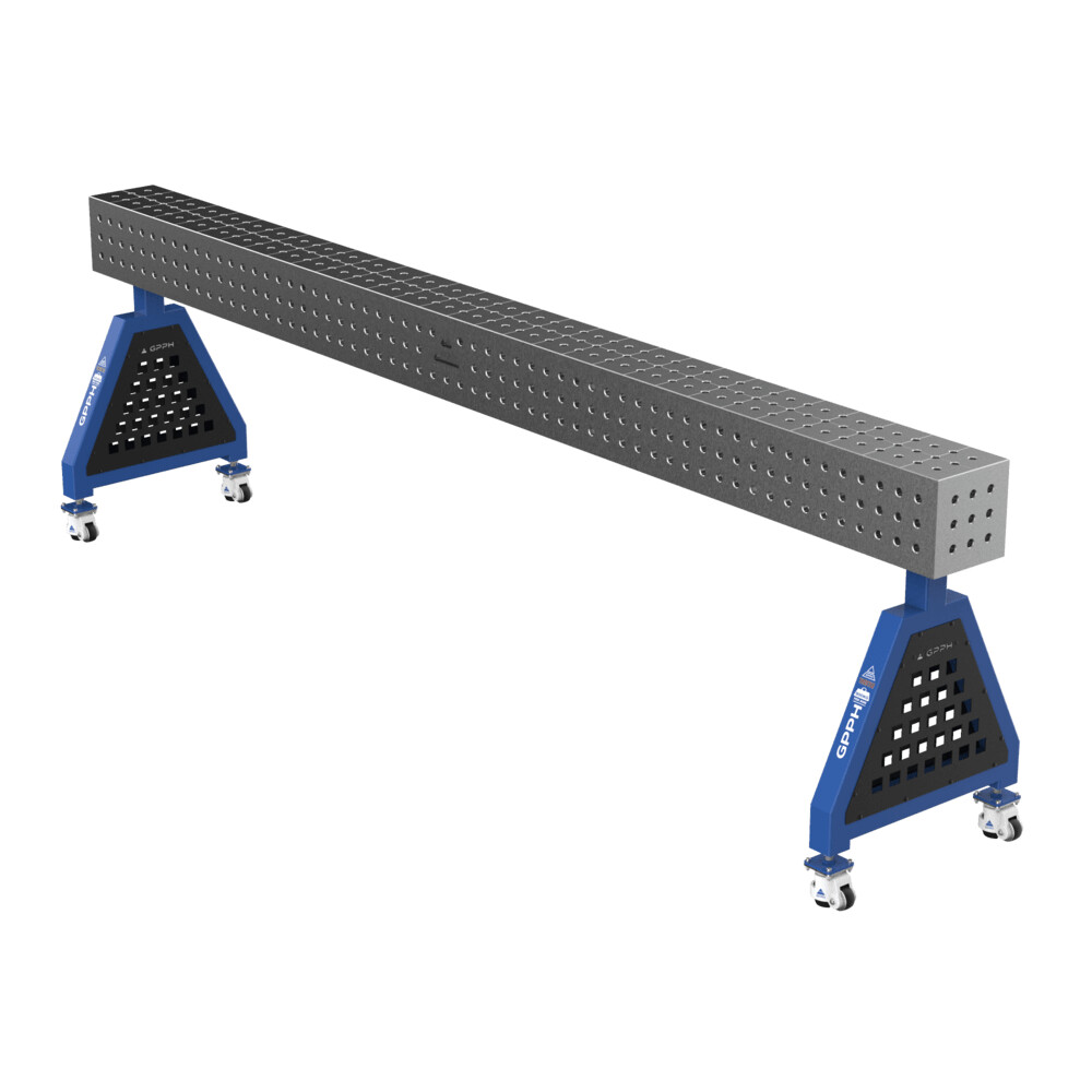 Зварювальна опора TRESTLE PRO на колесах 3000x200x200 fi16 mm Сітка 50x50 mm