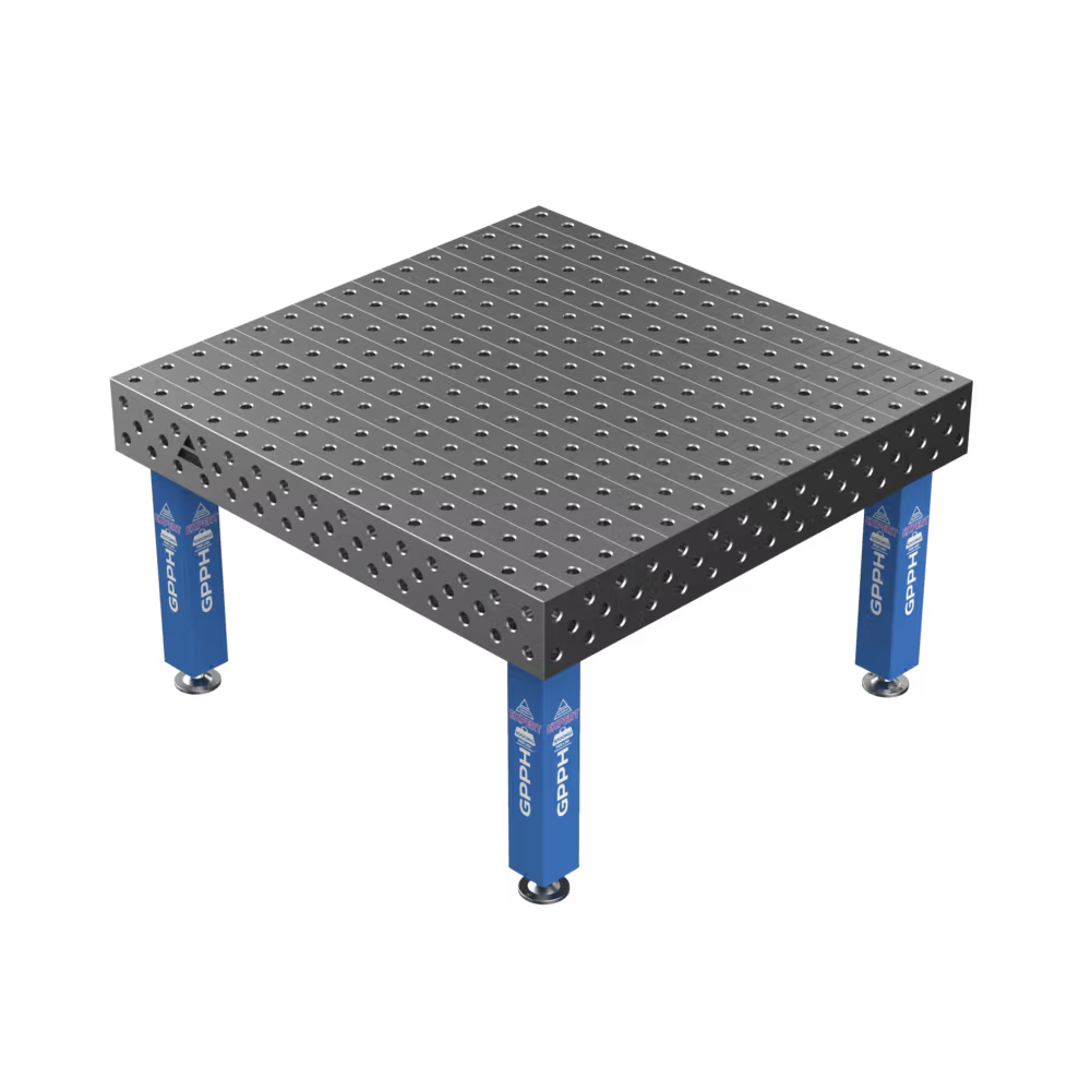 Зварювальний стіл EXPERT на опорах 1500x1480 mm fi28 mm Сітка 100x100 mm
