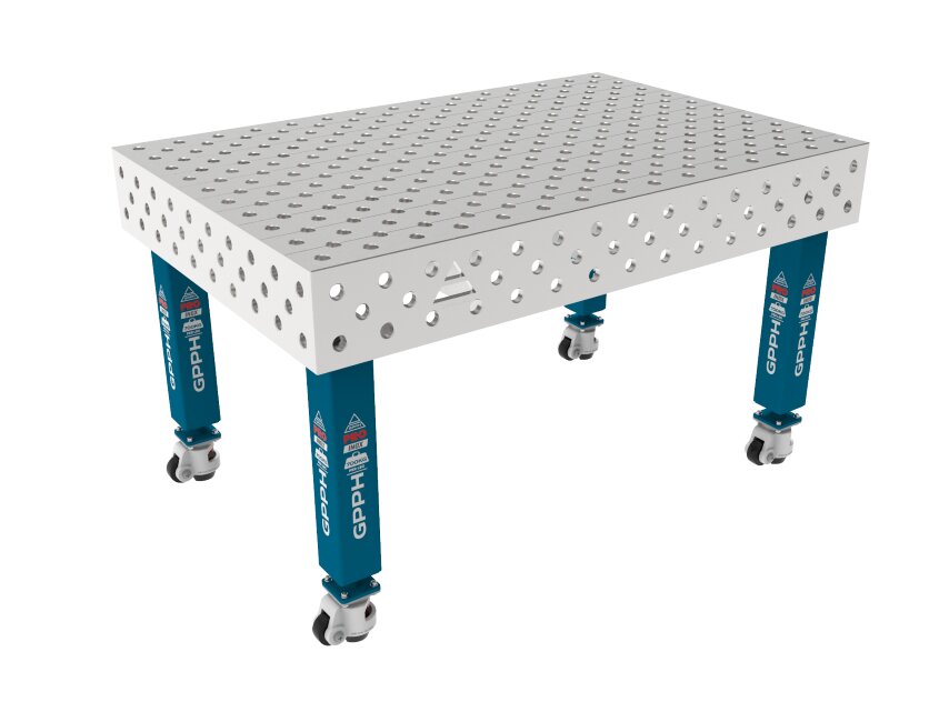 Зварювальний стіл PRO INOX на колесах 1500x1000 mm fi28 mm Сітка Діагональна