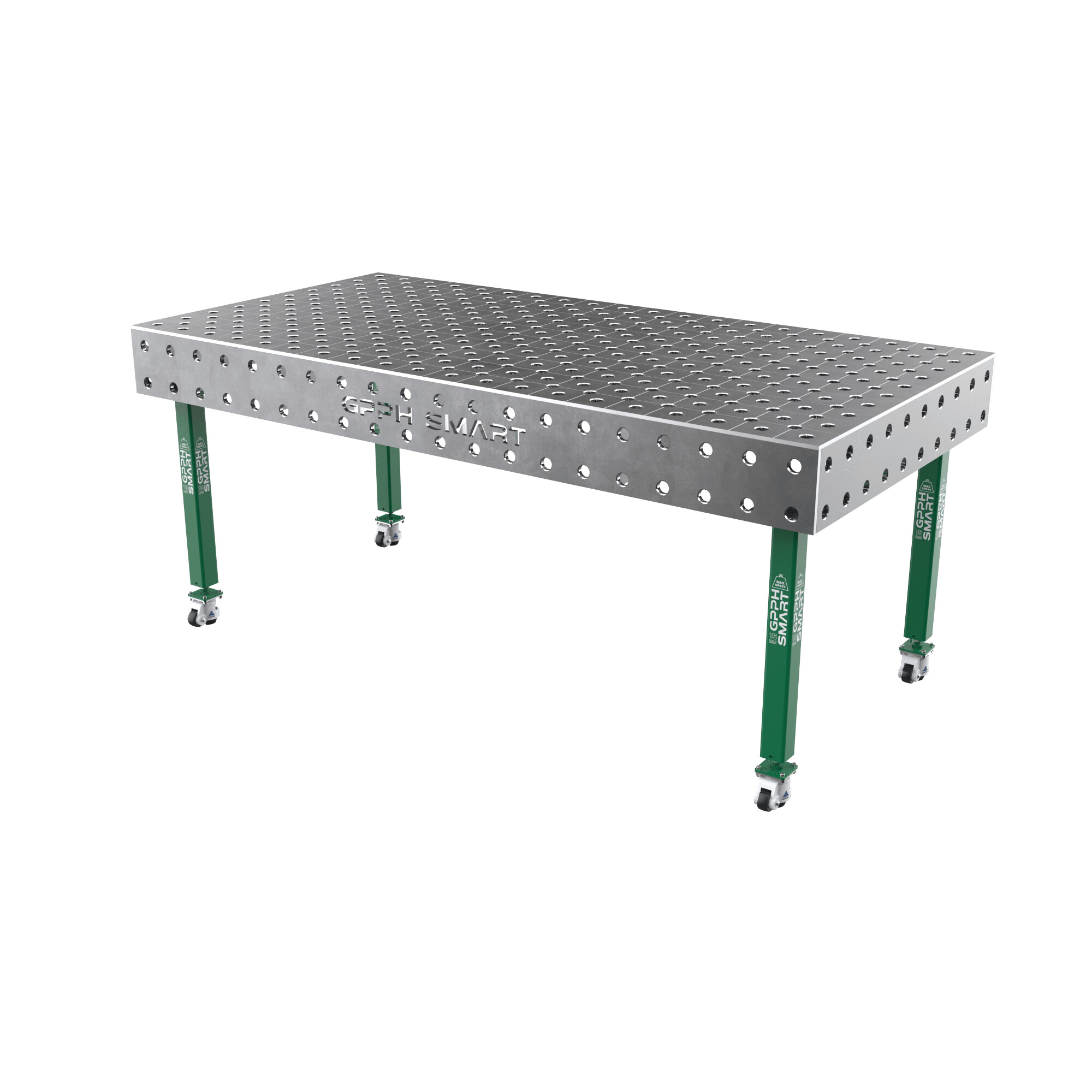 Зварювальний стіл GPPH SMART 15 mm на колесах 2000x1000 mm fi28 mm Сітка Діагональна
