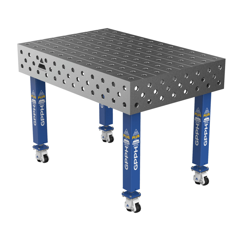 Зварювальний стіл PLUS на колесах 1200x800 mm fi28 mm Сітка 100x100 mm