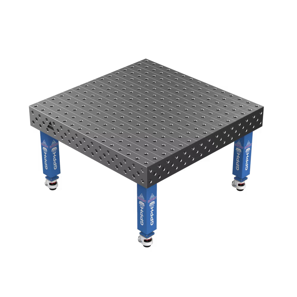 Зварювальний стіл EXPERT на колесах 1500x1480 mm fi28 mm Сітка 100x100 mm