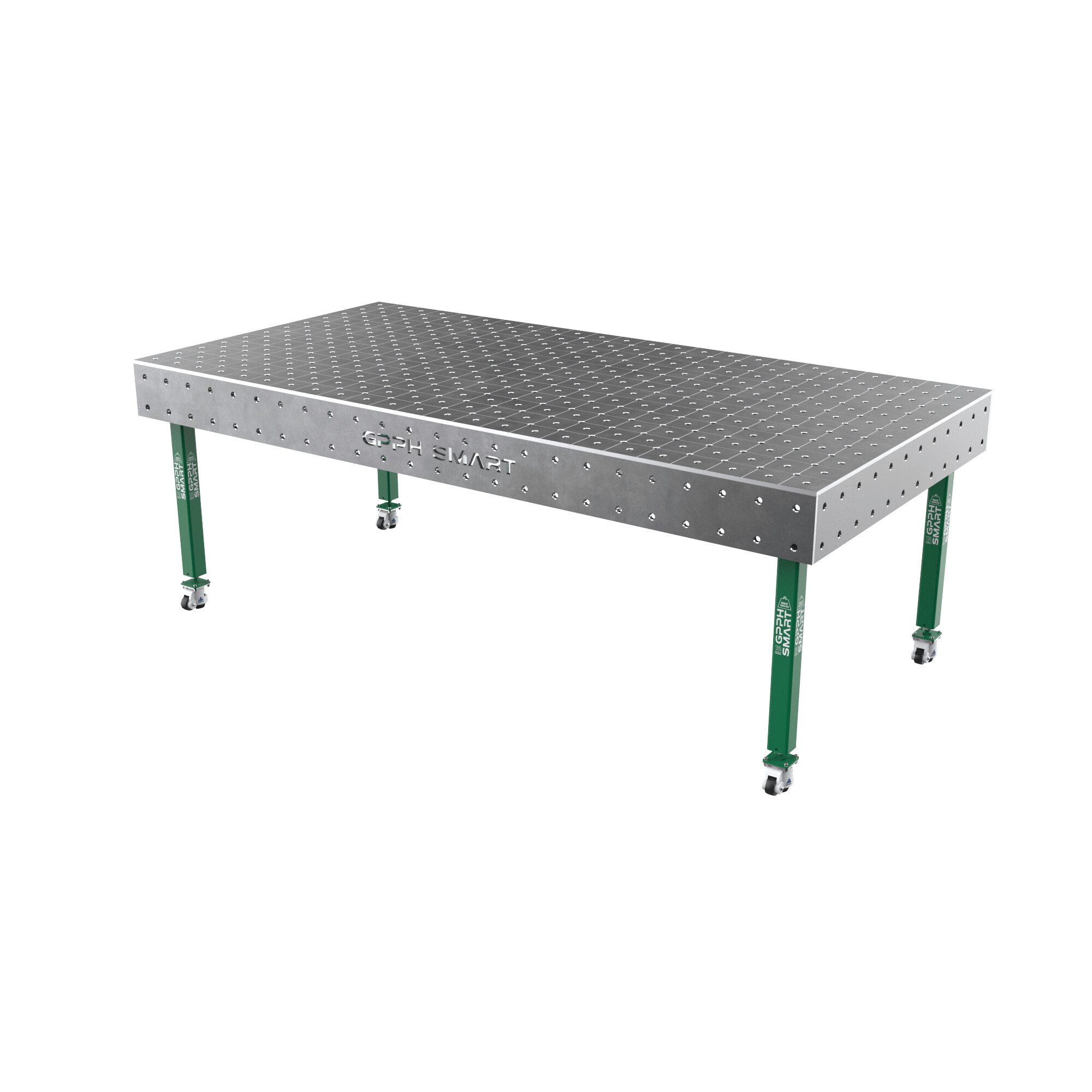 Зварювальний стіл GPPH SMART 12 mm на колесах 2400x1200 mm fi16 mm Сітка Діагональна