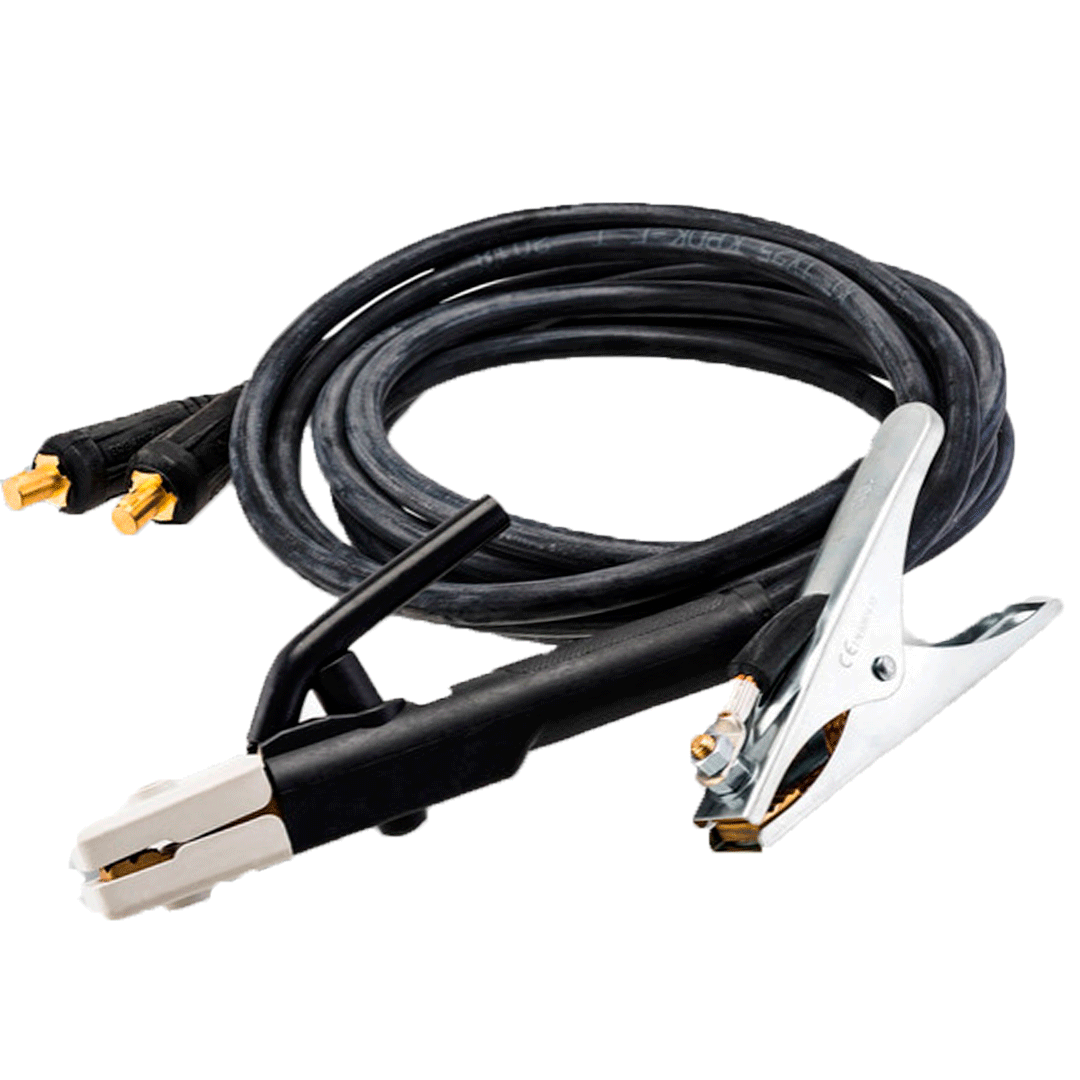 Зварювальні кабелі з електродотримачем та клемою "маса"  КСК-10х5+5 10-25