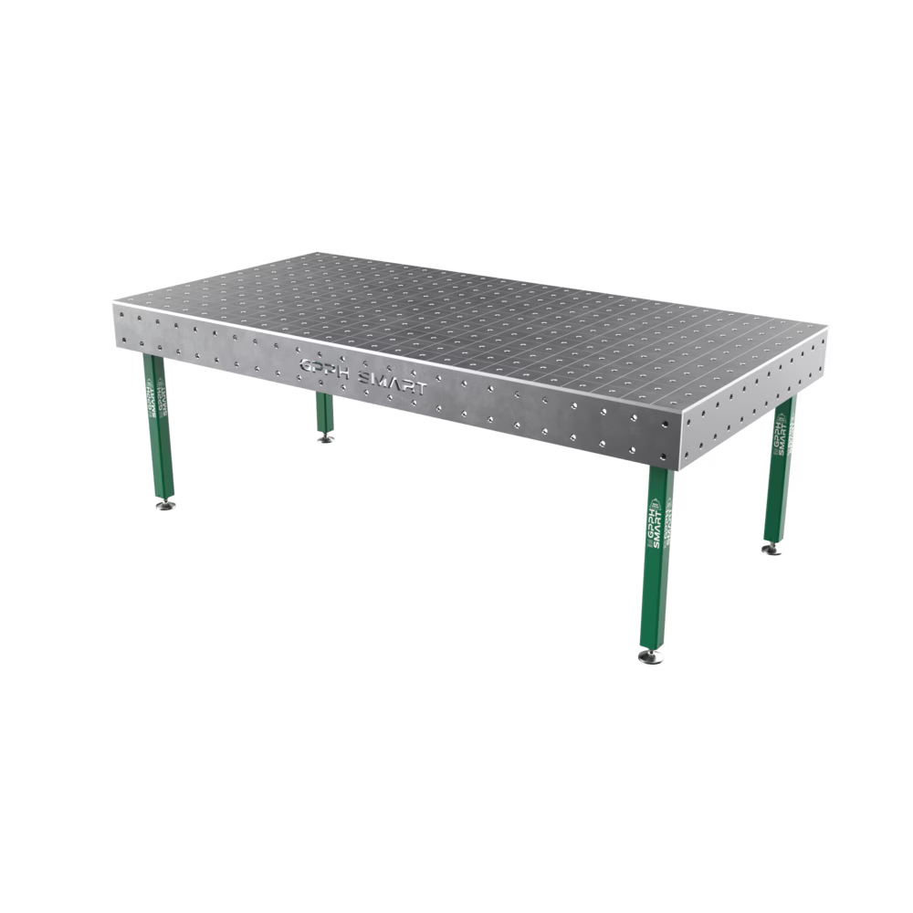 Зварювальний стіл GPPH SMART 12 mm на опорах 2400x1200 mm fi16 mm Сітка 100x100 mm