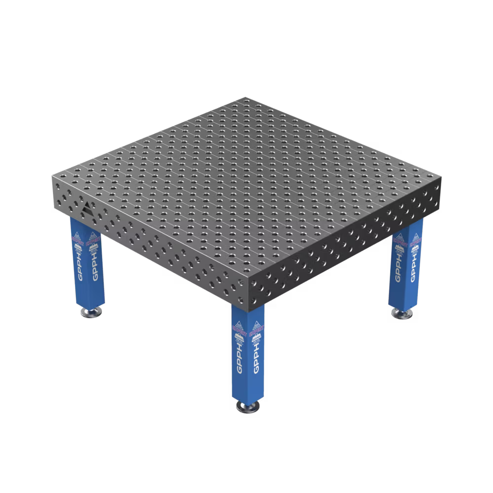 Зварювальний стіл EXPERT на опорах 1500x1480 mm fi28 mm Сітка Діагональна
