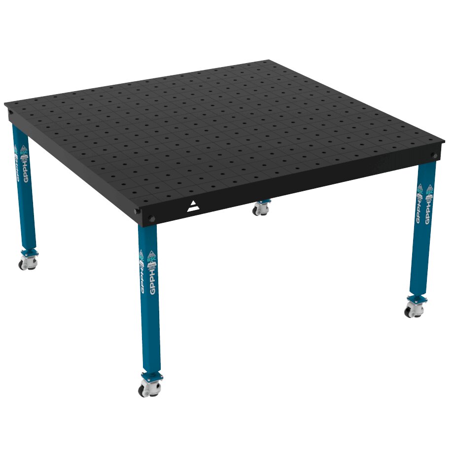 Зварювальний стіл BASIC на колесах 1500x1480 mm fi16 mm Сітка 100x100 mm