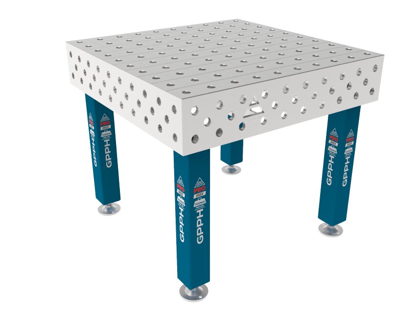 Зварювальний стіл PRO INOX на опорах 1000x1000 mm fi28 mm Сітка 100x100 mm