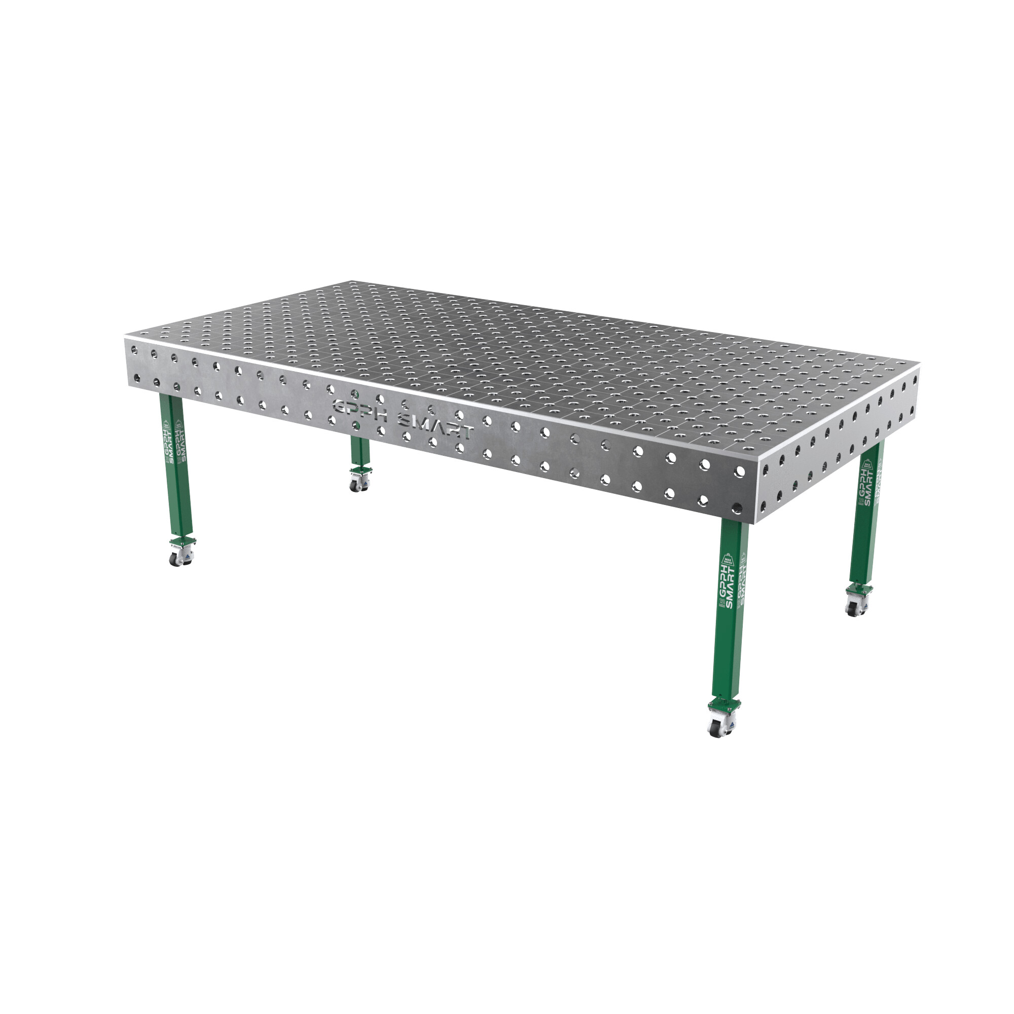 Зварювальний стіл GPPH SMART 12 mm на колесах 2400x1200 mm fi28 mm Сітка Діагональна
