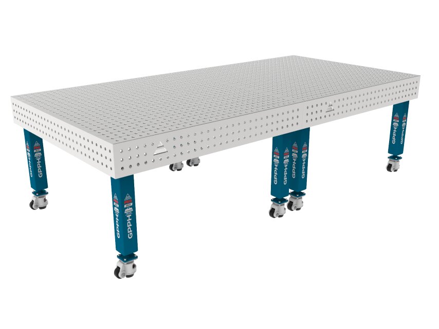 Зварювальний стіл PRO INOX на колесах 3000x1480 mm fi16 mm Сітка 50x50 mm
