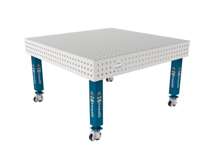 Зварювальний стіл PRO INOX на колесах 1500x1480 mm fi16 mm Сітка 50x50 mm