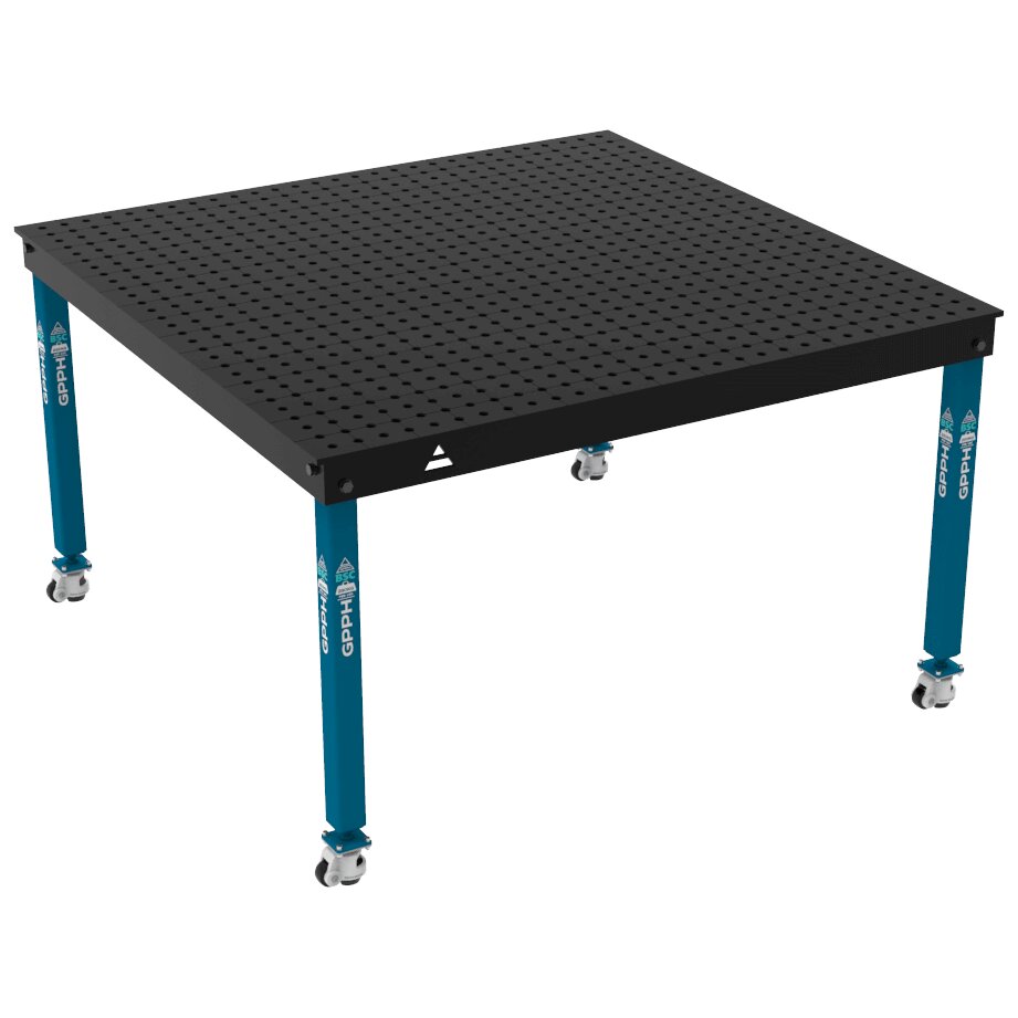 Зварювальний стіл BASIC на колесах 1500x1480 mm fi16 mm Сітка 50x50 mm