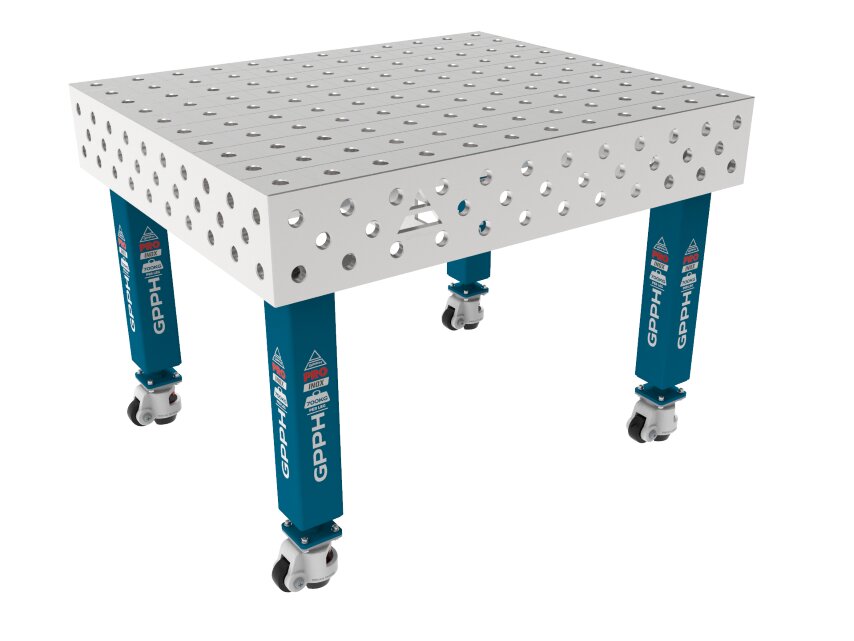 Зварювальний стіл PRO INOX на колесах 1200x1000 mm fi28 mm Сітка 100x100 mm