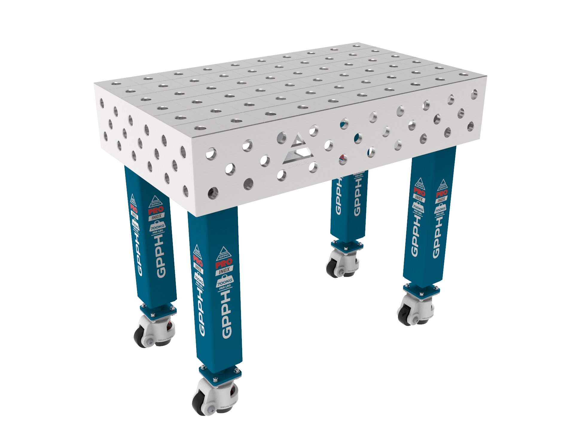 Зварювальний стіл PRO INOX на колесах 1000x600 mm fi28 mm Сітка 100x100 mm