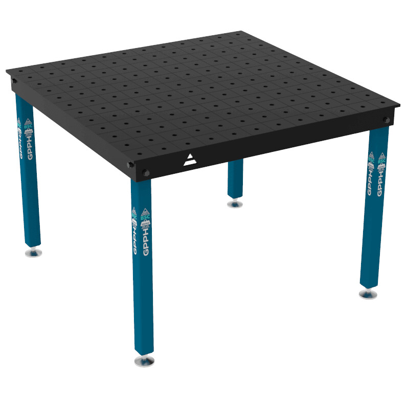 Зварювальний стіл BASIC на опорах 1200x1200 mm fi16 mm Сітка 100x100 mm