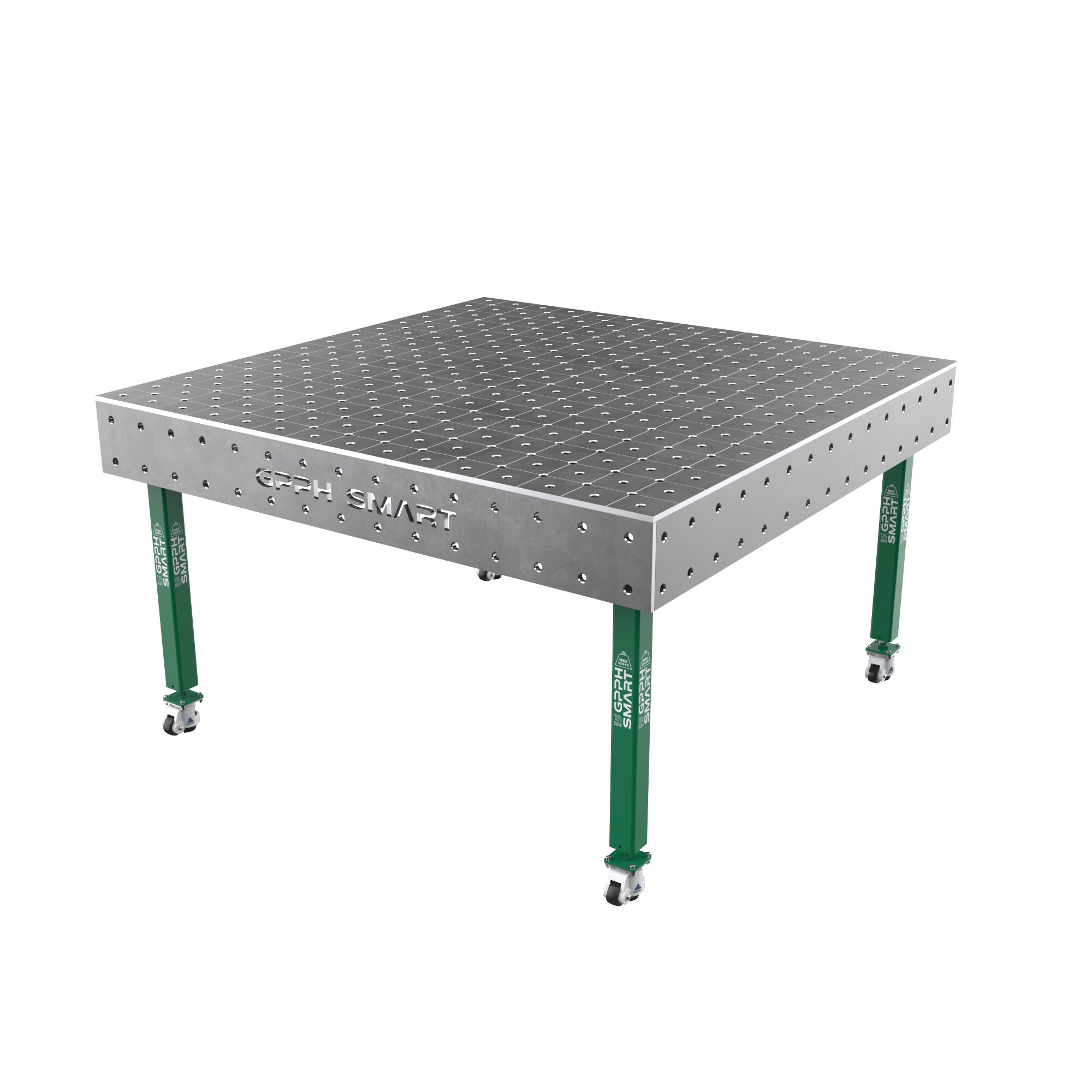 Зварювальний стіл GPPH SMART 12 mm на колесах 1500x1480 mm fi16 mm Сітка Діагональна