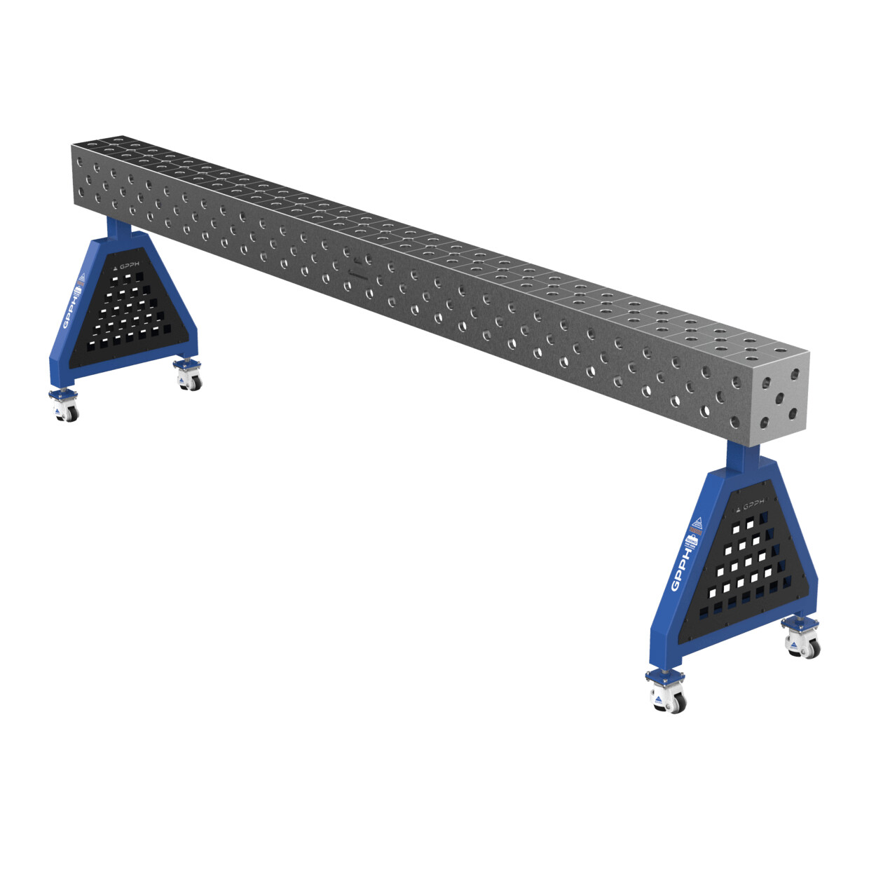 Зварювальна опора TRESTLE EXPERT на колесах 3000x200x200 mm fi 28 mm Сітка Діагональна
