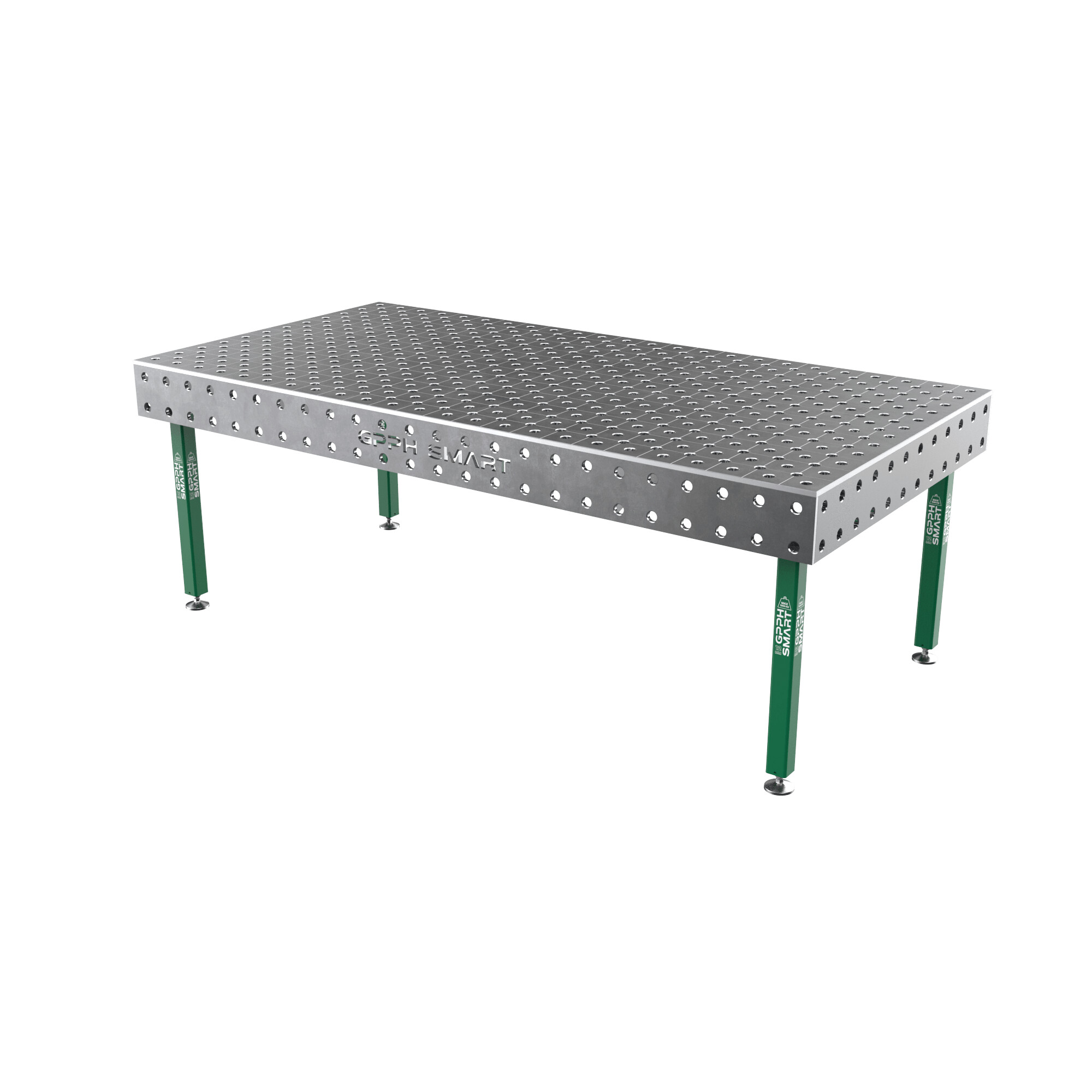 Зварювальний стіл GPPH SMART 12 mm на опорах 2400x1200 mm fi28 mm Сітка Діагональна