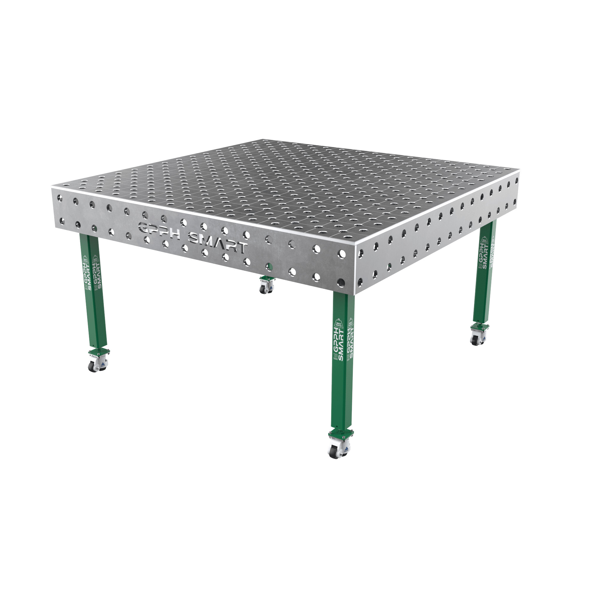 Зварювальний стіл GPPH SMART 12 mm на колесах 1500x1480 mm fi28 mm Сітка Діагональна