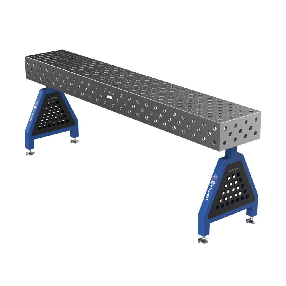 Зварювальна опора TRESTLE EXPERT на опорах 2400x400x200 mm fi 28 mm Сітка Діагональна