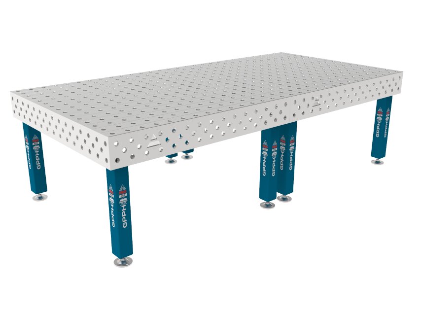 Зварювальний стіл PRO INOX на опорах 3000x1480 mm fi28 mm Сітка 100x100 mm