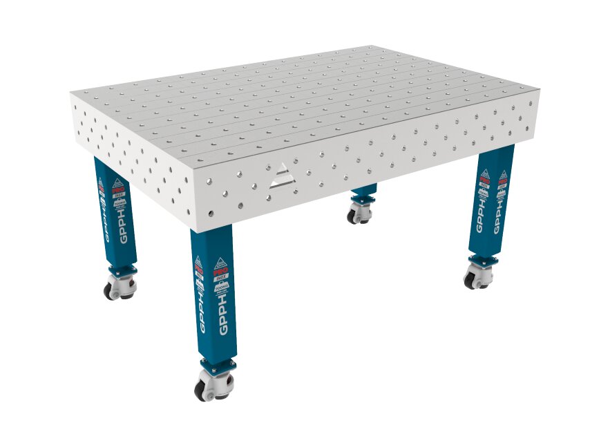 Зварювальний стіл PRO INOX на колесах 1500x1000 mm fi16 mm Сітка 100x100 mm