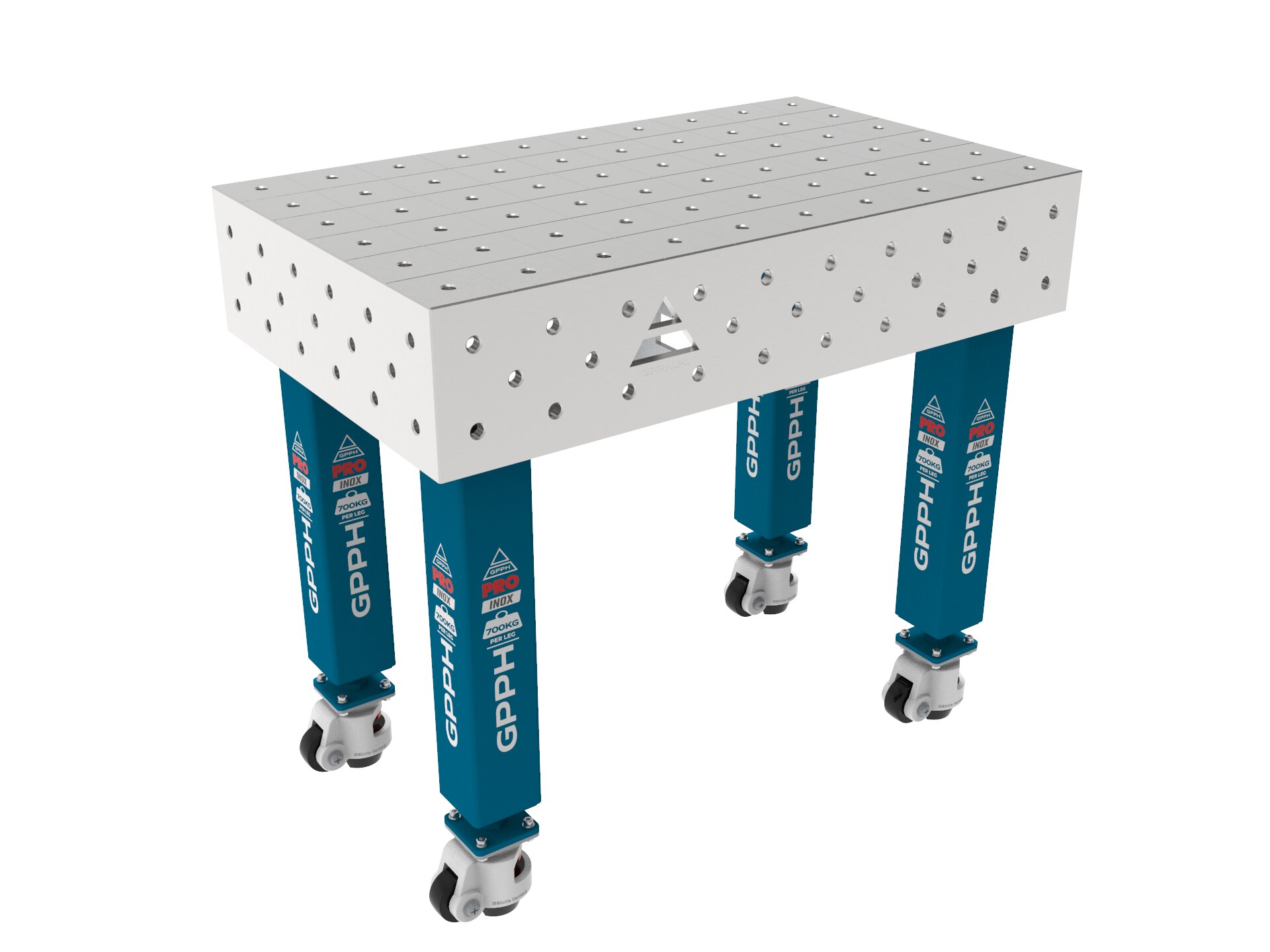 Зварювальний стіл PRO INOX на колесах 1000x600 mm fi16 mm Сітка 100x100 mm