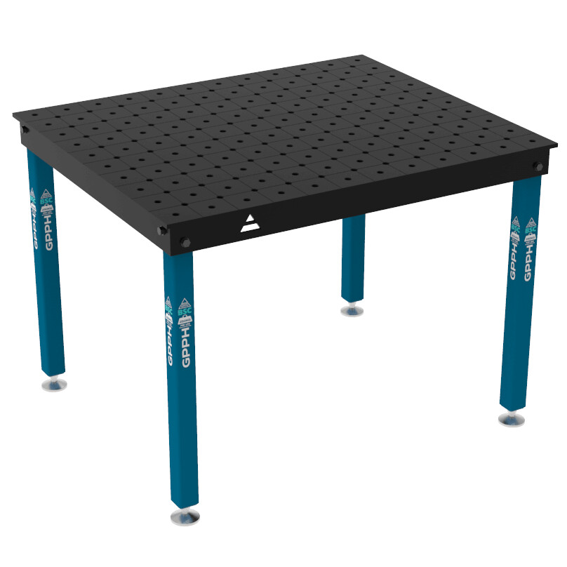Зварювальний стіл BASIC на опорах 1200x1000 mm fi16 mm Сітка Діагональна