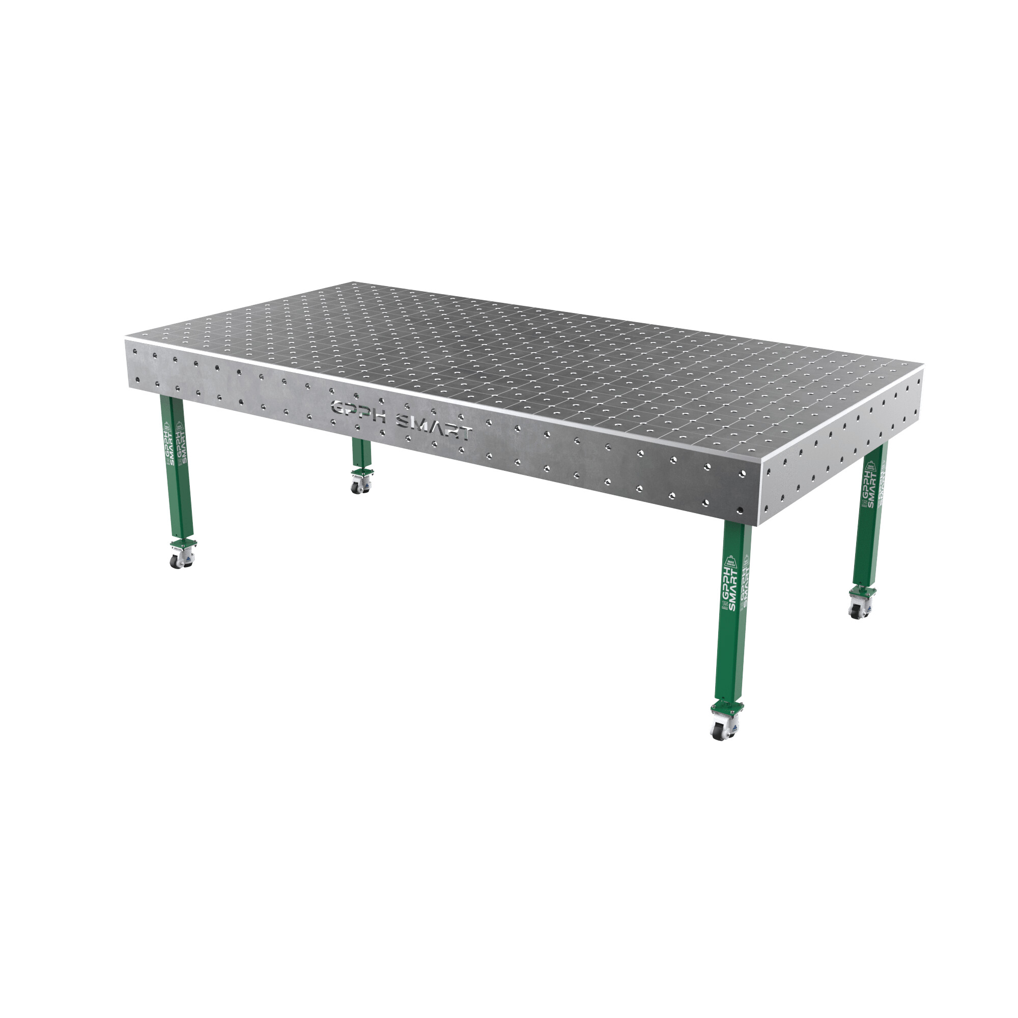 Зварювальний стіл GPPH SMART 15 mm на колесах 2400x1200 mm fi16 mm Сітка Діагональна