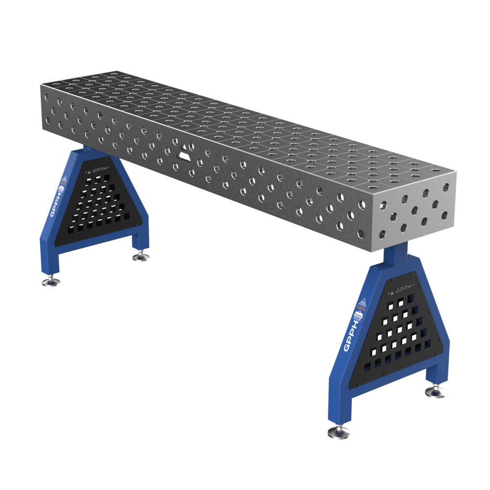 Зварювальна опора TRESTLE PRO на опорах 2000x400x200 mm fi 28 mm Сітка Діагональна